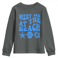 Meet Me At The Beach Youth Sweatshirt Tropical Summer Vacation Graphic