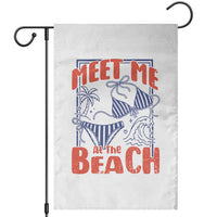 Meet Me At The Beach Garden Flag Summer Girls Trip Bikini Lover Gift