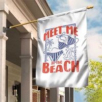 Meet Me At The Beach Garden Flag Summer Girls Trip Bikini Lover Gift