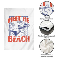 Meet Me At The Beach Garden Flag Summer Girls Trip Bikini Lover Gift