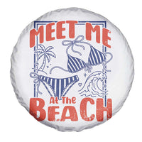Meet Me At The Beach Spare Tire Cover Summer Girls Trip Bikini Lover Gift