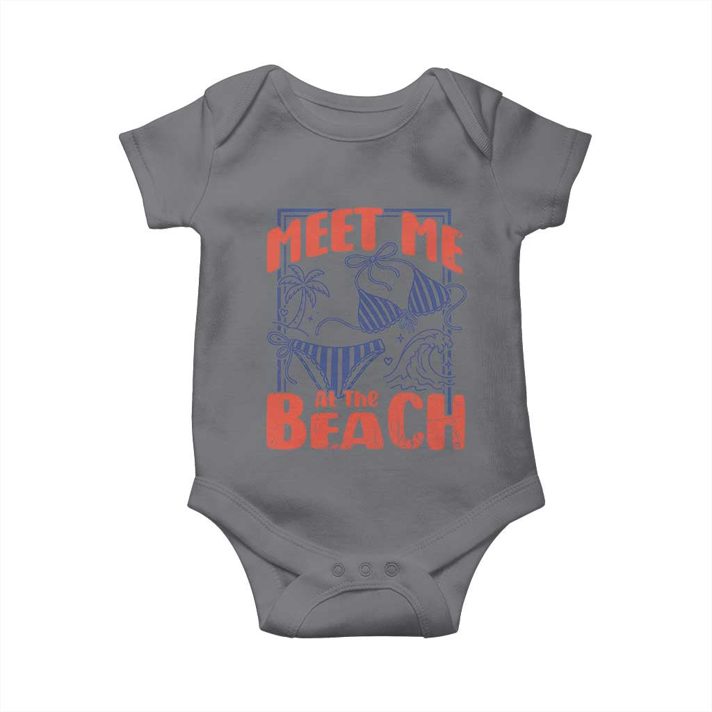 Meet Me At The Beach Baby Onesie Summer Girls Trip Bikini Lover Gift