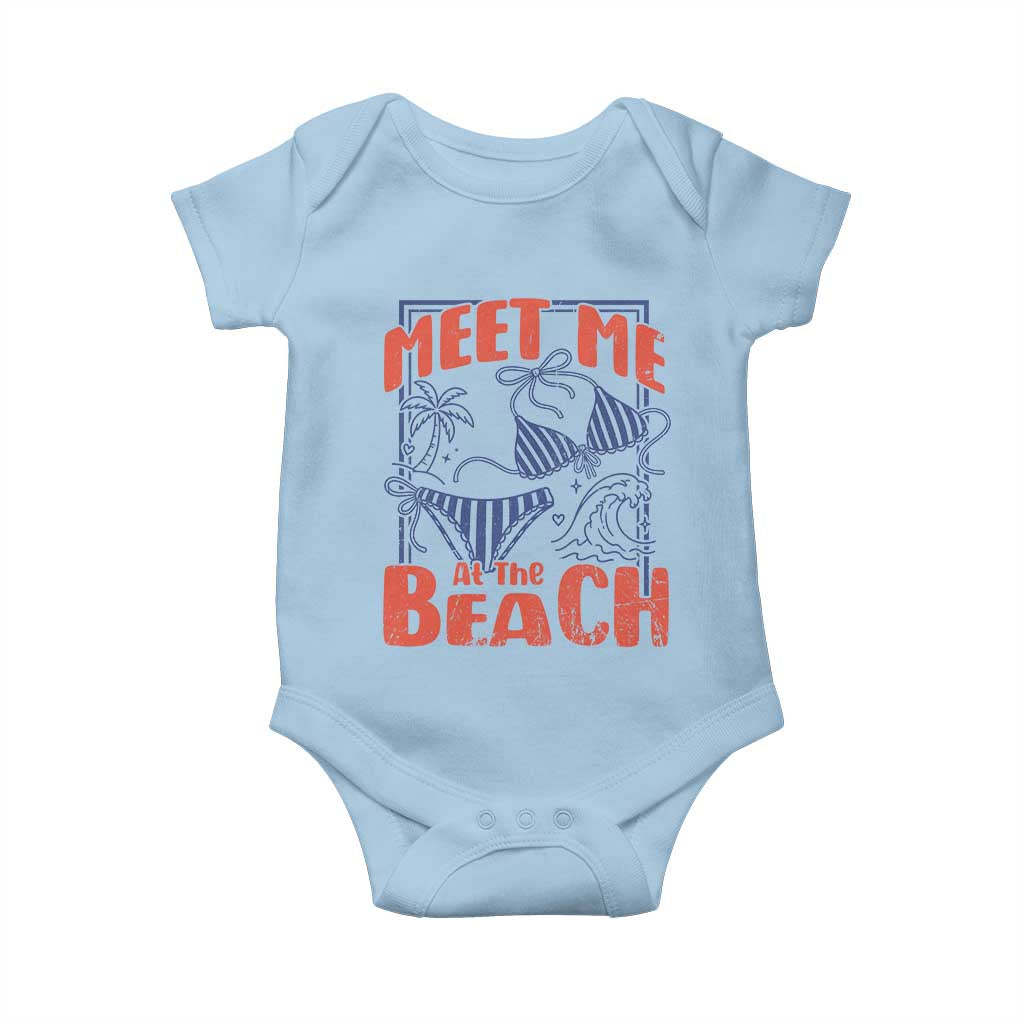 Meet Me At The Beach Baby Onesie Summer Girls Trip Bikini Lover Gift