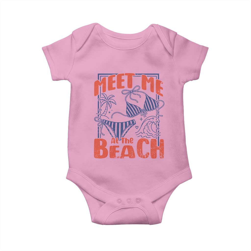 Meet Me At The Beach Baby Onesie Summer Girls Trip Bikini Lover Gift