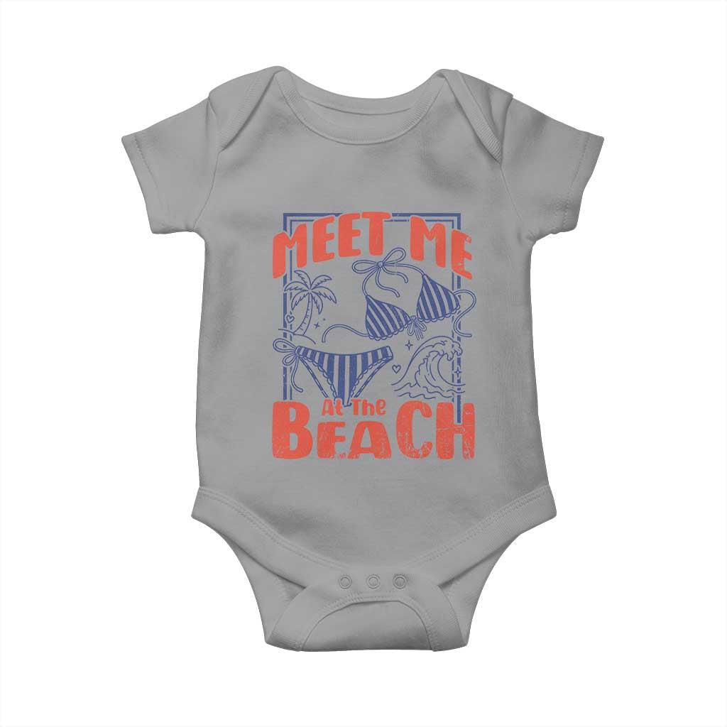 Meet Me At The Beach Baby Onesie Summer Girls Trip Bikini Lover Gift
