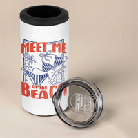 Meet Me At The Beach 4 in 1 Can Cooler Tumbler Summer Girls Trip Bikini Lover Gift