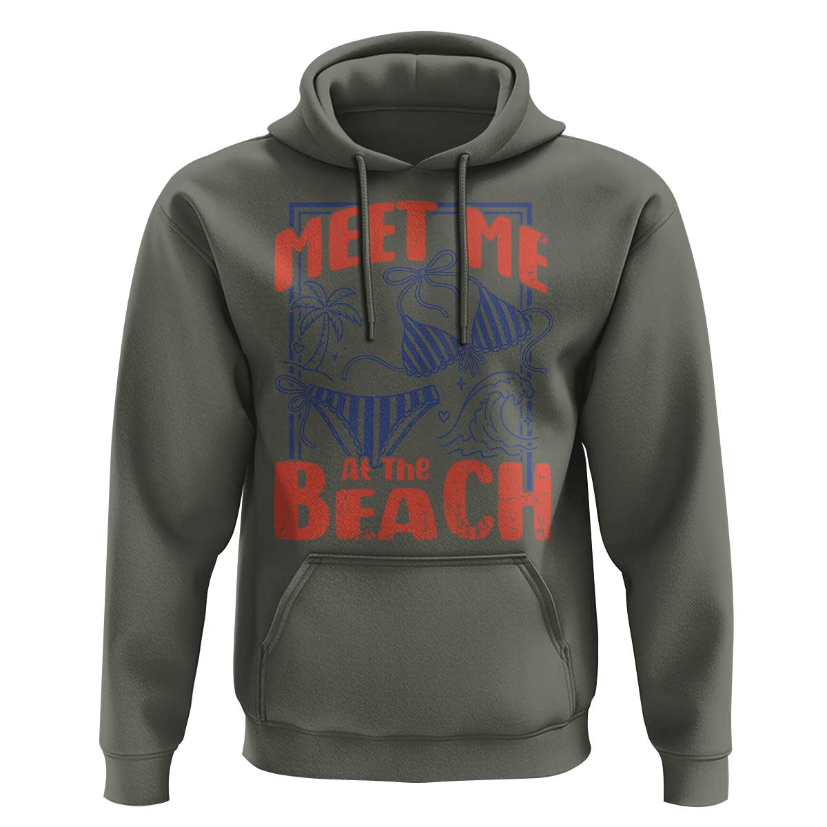 Meet Me At The Beach Hoodie Summer Girls Trip Bikini Lover Gift