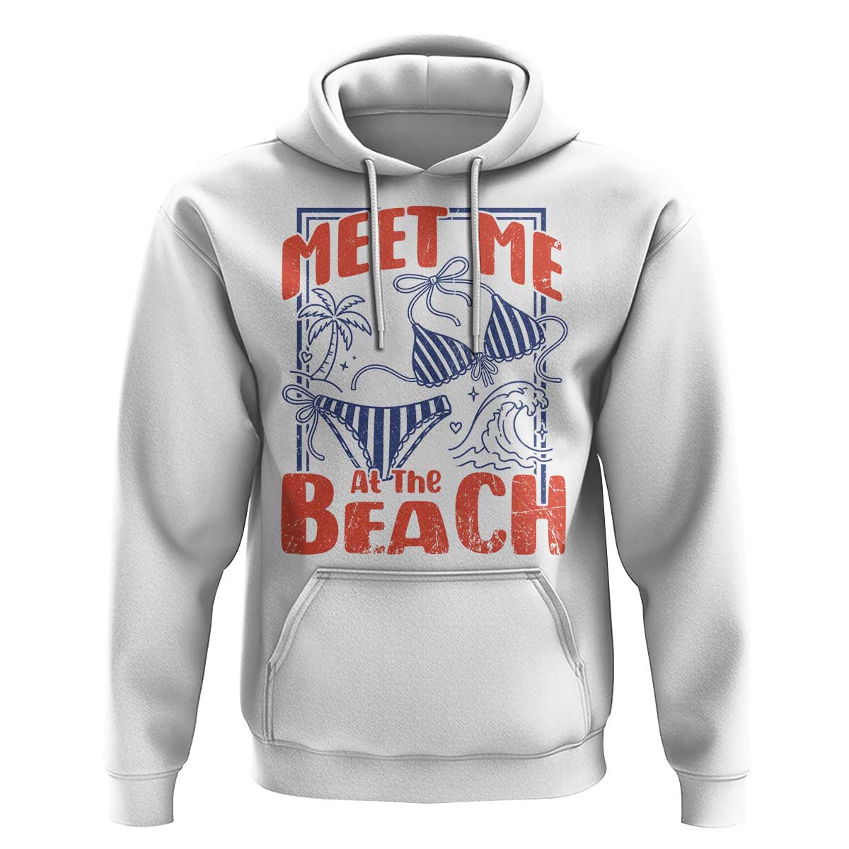 Meet Me At The Beach Hoodie Summer Girls Trip Bikini Lover Gift