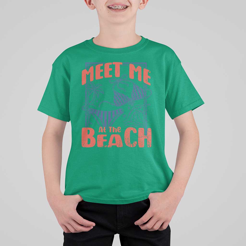 Meet Me At The Beach T Shirt For Kid Summer Girls Trip Bikini Lover Gift