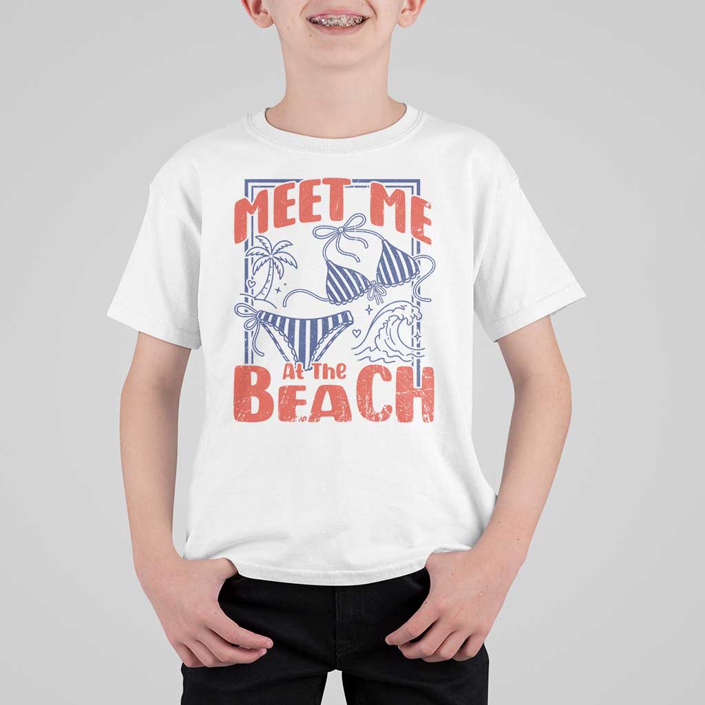 Meet Me At The Beach T Shirt For Kid Summer Girls Trip Bikini Lover Gift