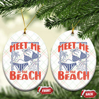 Meet Me At The Beach Ceramic Ornament Summer Girls Trip Bikini Lover Gift