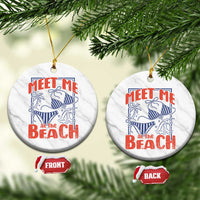 Meet Me At The Beach Ceramic Ornament Summer Girls Trip Bikini Lover Gift
