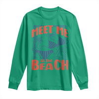Meet Me At The Beach Long Sleeve Shirt Summer Girls Trip Bikini Lover Gift
