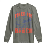 Meet Me At The Beach Long Sleeve Shirt Summer Girls Trip Bikini Lover Gift