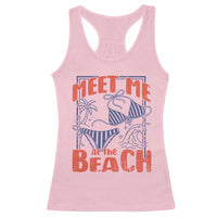 Meet Me At The Beach Racerback Tank Top Summer Girls Trip Bikini Lover Gift