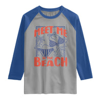 Meet Me At The Beach Raglan Shirt Summer Girls Trip Bikini Lover Gift