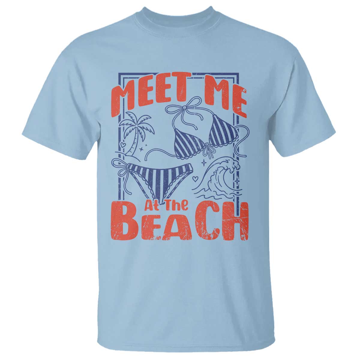 Meet Me At The Beach T Shirt Summer Girls Trip Bikini Lover Gift
