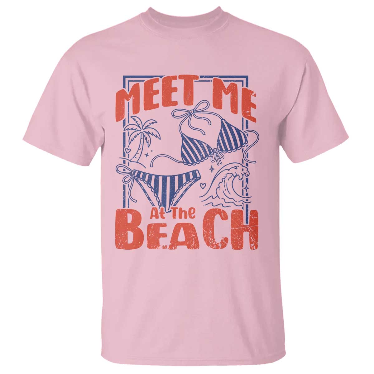 Meet Me At The Beach T Shirt Summer Girls Trip Bikini Lover Gift
