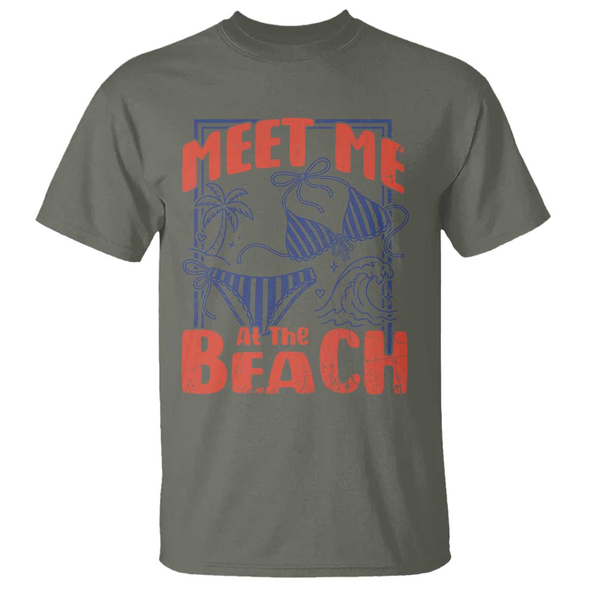 Meet Me At The Beach T Shirt Summer Girls Trip Bikini Lover Gift