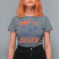 Meet Me At The Beach T Shirt For Women Summer Girls Trip Bikini Lover Gift