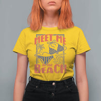 Meet Me At The Beach T Shirt For Women Summer Girls Trip Bikini Lover Gift
