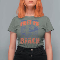 Meet Me At The Beach T Shirt For Women Summer Girls Trip Bikini Lover Gift