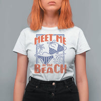 Meet Me At The Beach T Shirt For Women Summer Girls Trip Bikini Lover Gift