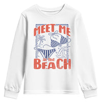 Meet Me At The Beach Youth Sweatshirt Summer Girls Trip Bikini Lover Gift