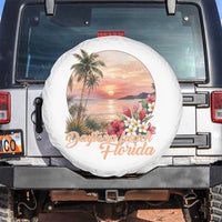 Daytona Beach Florida Spare Tire Cover Tropical Palm Tree Ocean Travel Gift