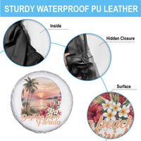 Daytona Beach Florida Spare Tire Cover Tropical Palm Tree Ocean Travel Gift