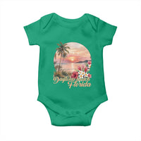 Daytona Beach Florida Baby Onesie Tropical Palm Tree Ocean Travel Gift
