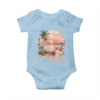 Daytona Beach Florida Baby Onesie Tropical Palm Tree Ocean Travel Gift