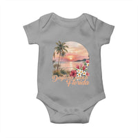 Daytona Beach Florida Baby Onesie Tropical Palm Tree Ocean Travel Gift