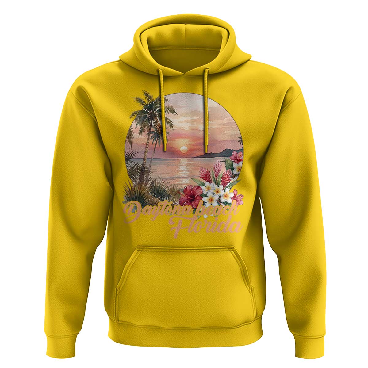Daytona Beach Florida Hoodie Tropical Palm Tree Ocean Travel Gift