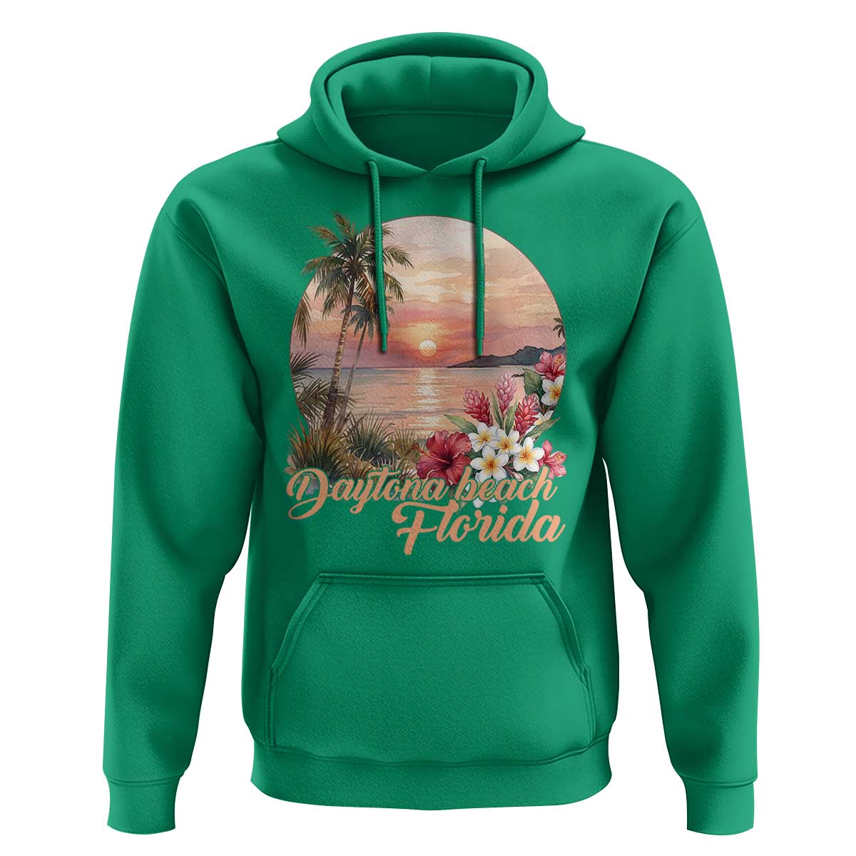 Daytona Beach Florida Hoodie Tropical Palm Tree Ocean Travel Gift