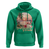 Daytona Beach Florida Hoodie Tropical Palm Tree Ocean Travel Gift