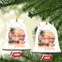 Daytona Beach Florida Ceramic Ornament Tropical Palm Tree Ocean Travel Gift