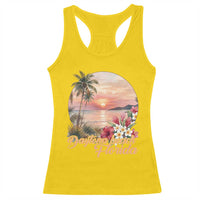Daytona Beach Florida Racerback Tank Top Tropical Palm Tree Ocean Travel Gift