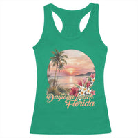 Daytona Beach Florida Racerback Tank Top Tropical Palm Tree Ocean Travel Gift