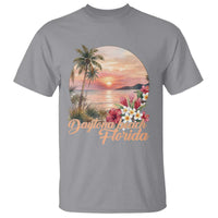 Daytona Beach Florida T Shirt Tropical Palm Tree Ocean Travel Gift