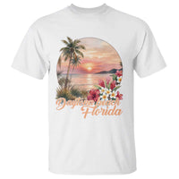 Daytona Beach Florida T Shirt Tropical Palm Tree Ocean Travel Gift