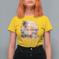 Daytona Beach Florida T Shirt For Women Tropical Palm Tree Ocean Travel Gift