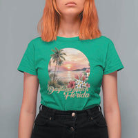 Daytona Beach Florida T Shirt For Women Tropical Palm Tree Ocean Travel Gift