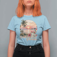 Daytona Beach Florida T Shirt For Women Tropical Palm Tree Ocean Travel Gift