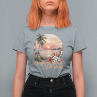 Daytona Beach Florida T Shirt For Women Tropical Palm Tree Ocean Travel Gift