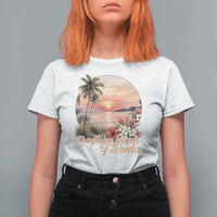 Daytona Beach Florida T Shirt For Women Tropical Palm Tree Ocean Travel Gift