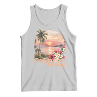 Daytona Beach Florida Tank Top Tropical Palm Tree Ocean Travel Gift