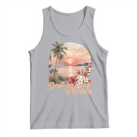 Daytona Beach Florida Tank Top Tropical Palm Tree Ocean Travel Gift