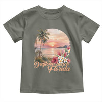 Daytona Beach Florida Toddler T Shirt Tropical Palm Tree Ocean Travel Gift