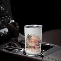Daytona Beach Florida Tumbler Cup Tropical Palm Tree Ocean Travel Gift